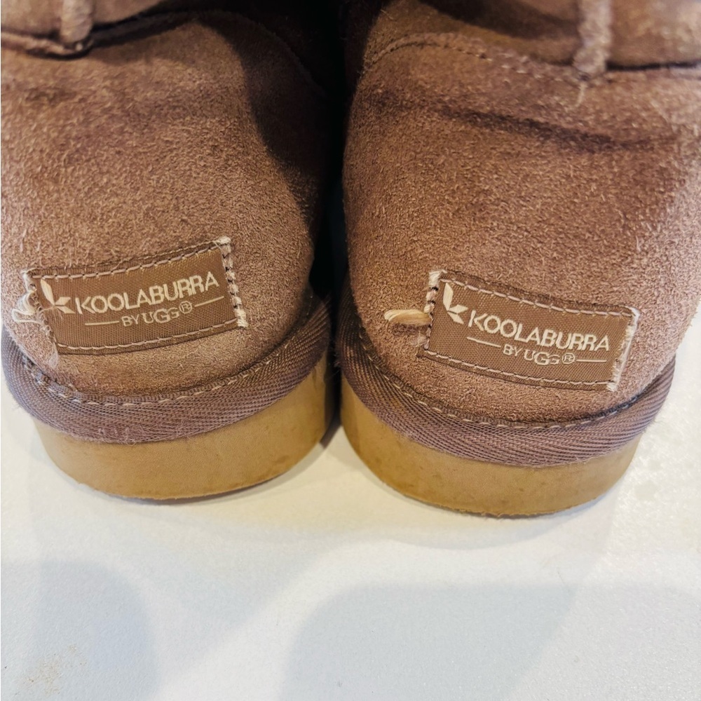 UGGS Koolaburra Chestnut Suede Ankle Boots size 10 - Picture 4 of 9